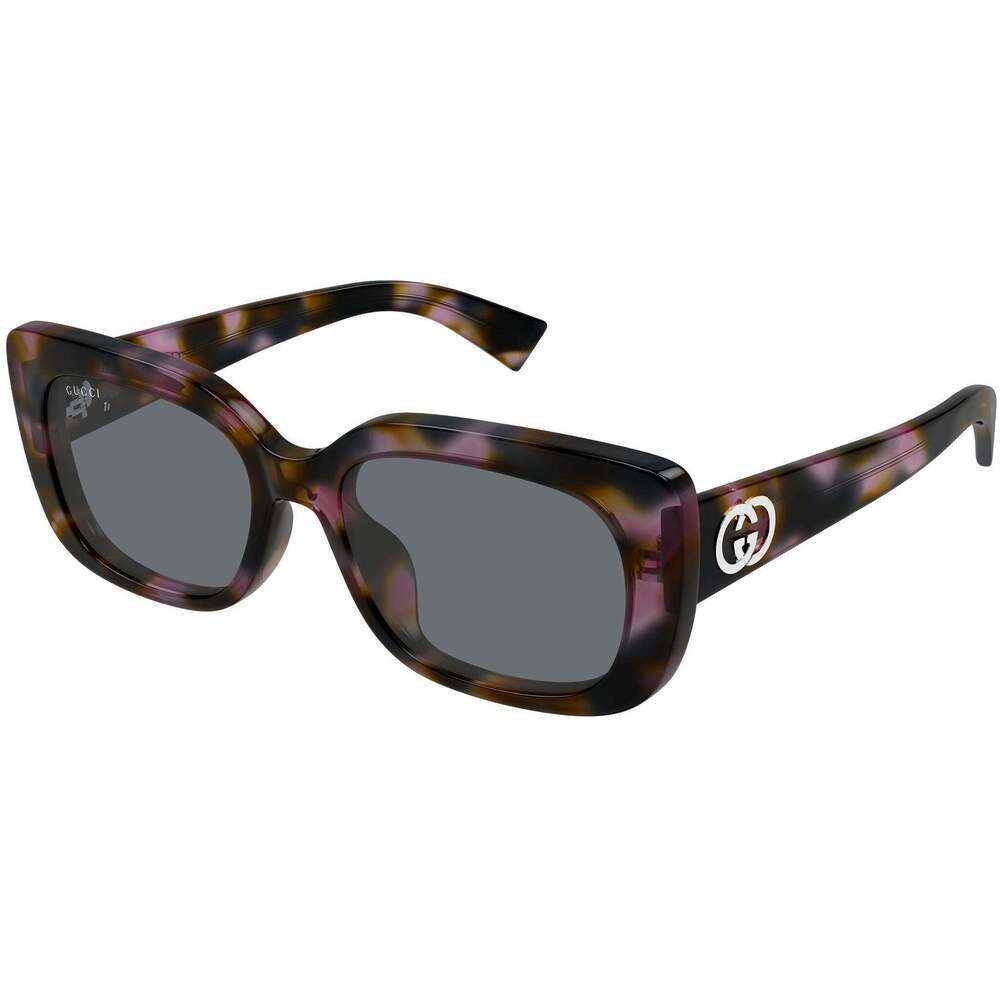 NWT Gucci GG1979SK-003 Havana Grey 55mm Sunglasses